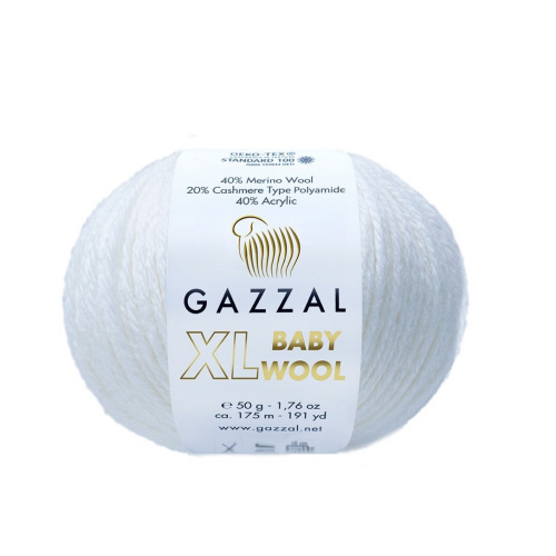 Baby Wool XL 801 Белый