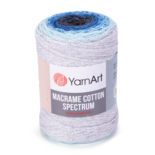 Macrame Cotton Spectrum 1304 Белый-синий