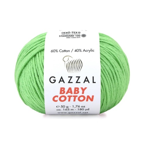Baby cotton 3466 Светло зеленый