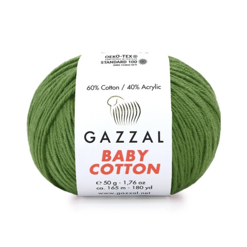 Baby cotton 3449 Зеленая трава