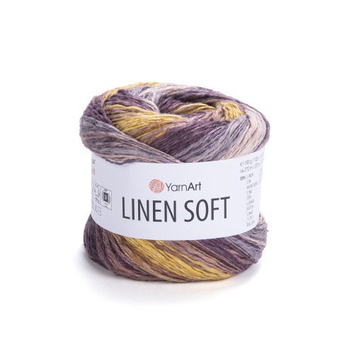 LINEN soft  7415  Желто сиреневый