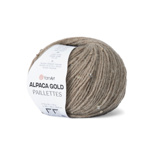 Alpaca Gold Paillettes 9316 бежевый