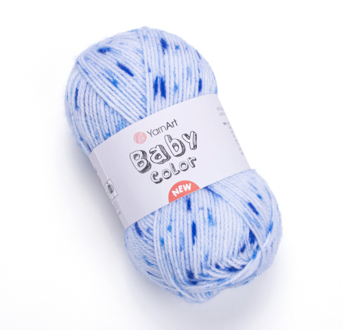 Baby Color 210 Белый-василек-голубой