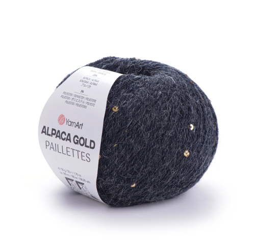 Alpaca Gold Paillettes 9314 черный