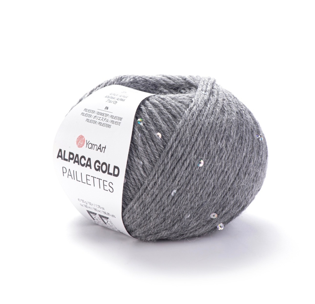 Alpaca Gold Paillettes 9305 голубой