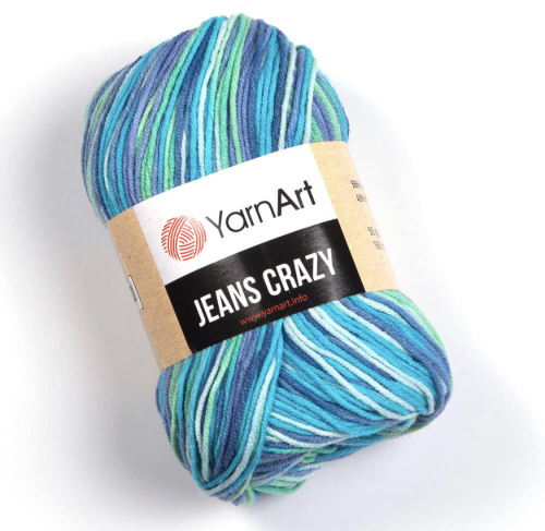 Jeans Crazy 7204 Синий / голубой / мята / белый