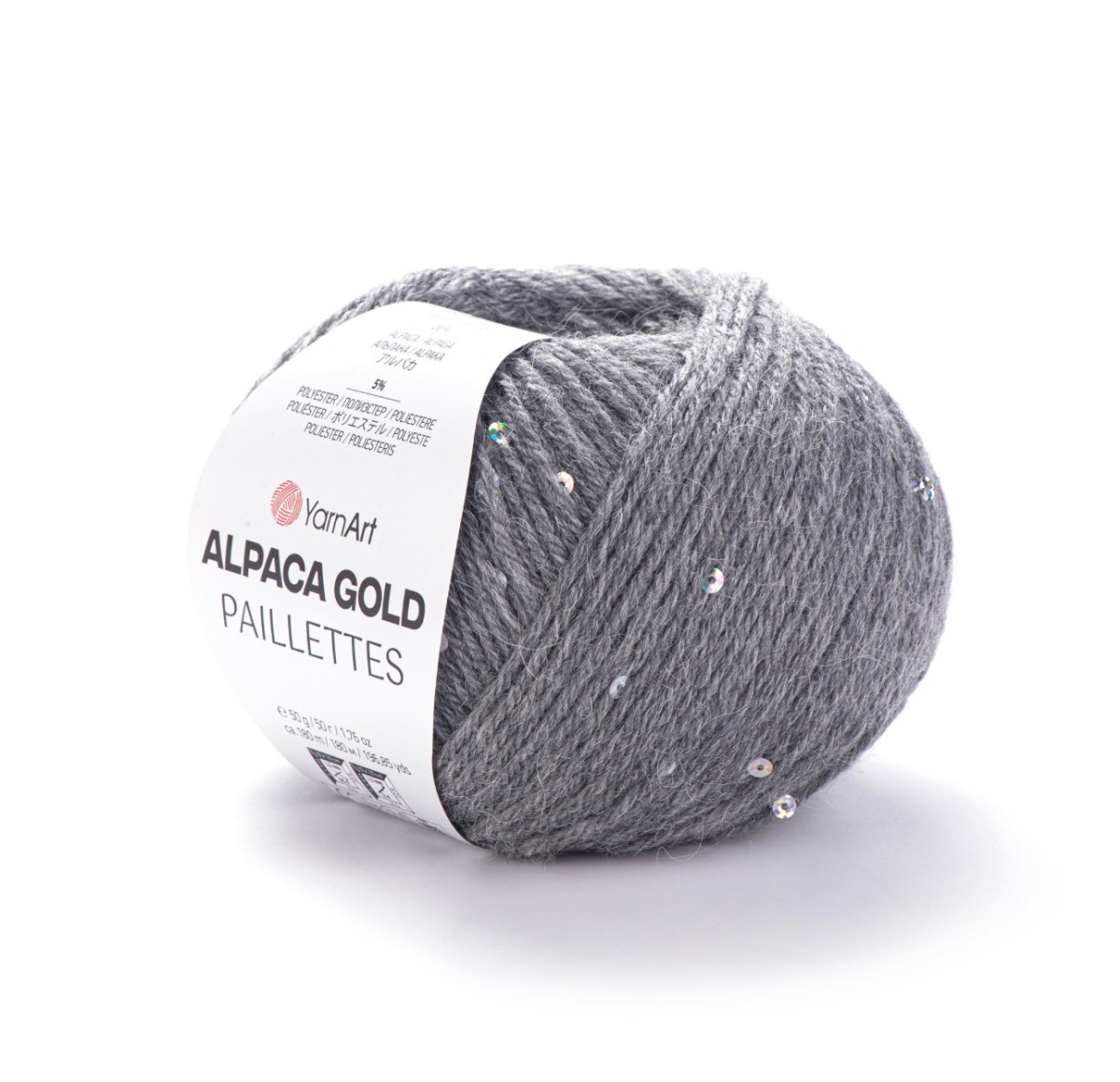 Alpaca Gold Paillettes 9305 голубой