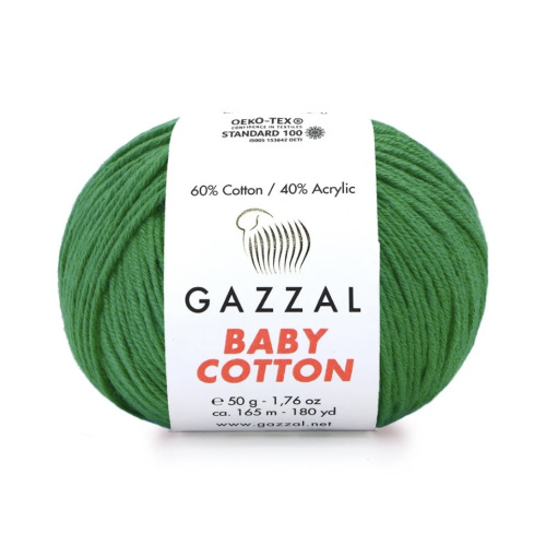 Baby cotton 3456 Ярко зеленый
