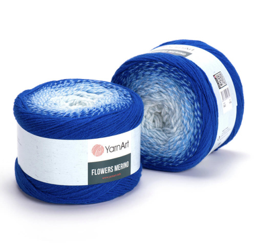 Flowers Merino 543 синий/голубой граднет 