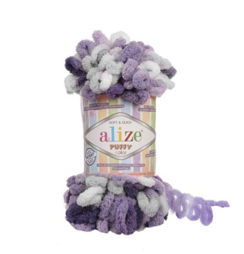 Puffy Color 6342  Розовый-фиолетовый-сиреневый