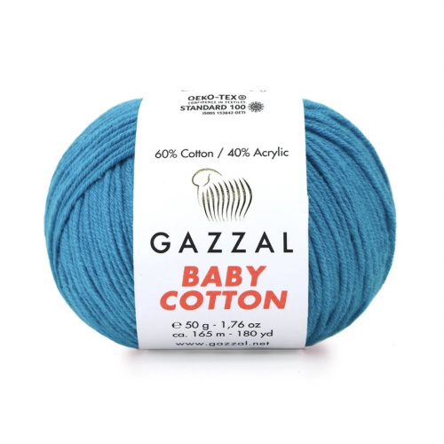 Baby cotton 3428 Тёмная бирюза 