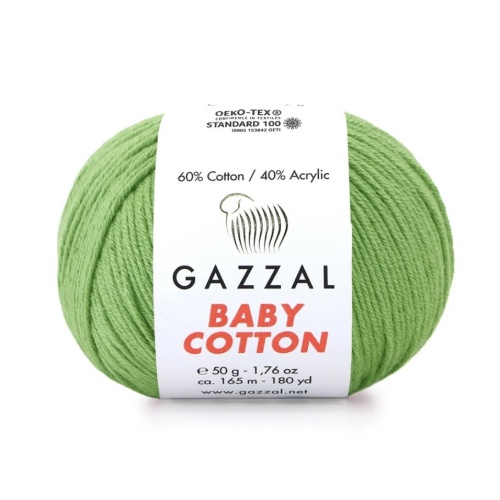 Baby cotton 3448 Зеленое яблоко