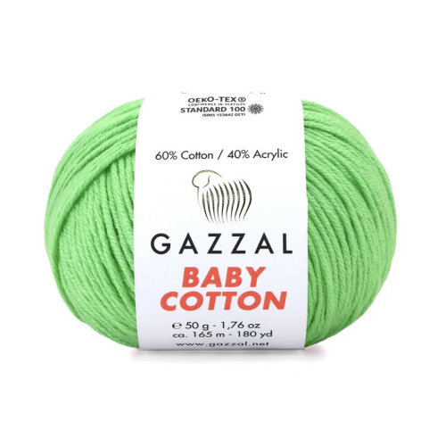 Baby cotton 3466 Светло зеленый
