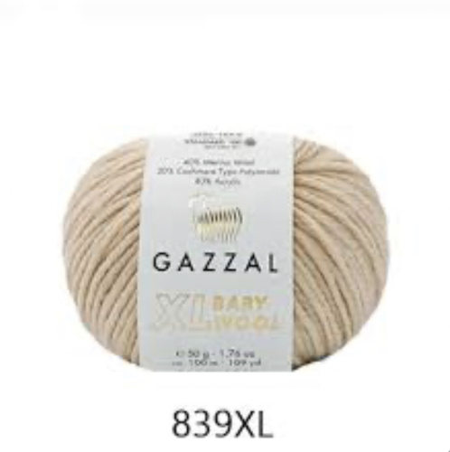 Baby Wool XL 839 Бежевый