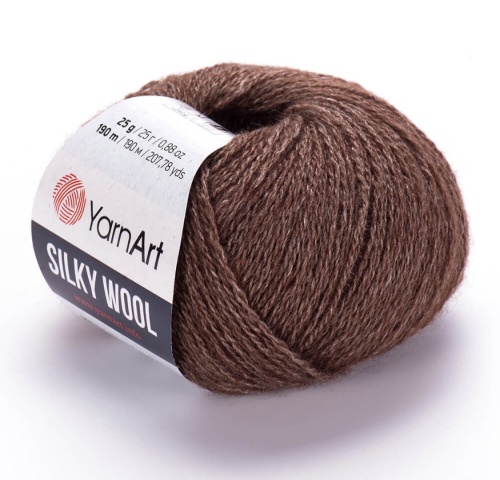 Silky wool 336 Коричневый