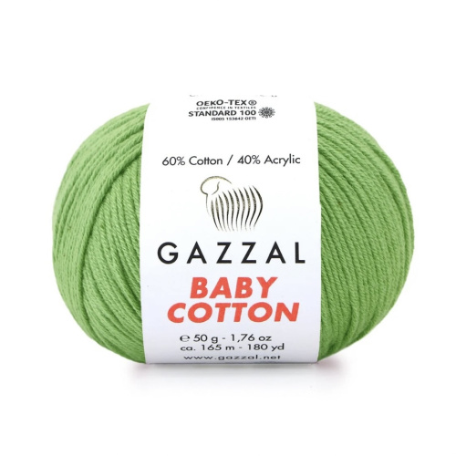 Baby cotton 3448 Зеленое яблоко