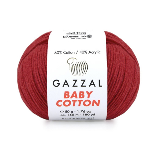 Baby cotton 3439 Темно красный