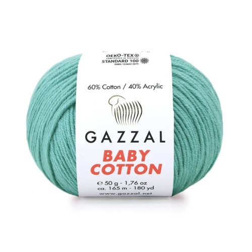 Baby cotton 3426 Бирюза 