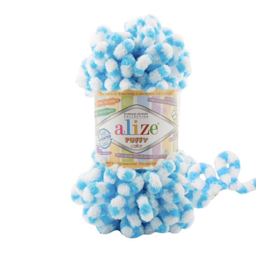 Puffy Color 6459 Белый-синий