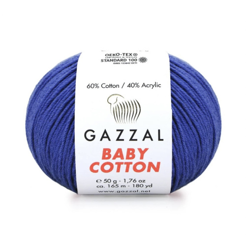 Baby cotton 3421 Насыщенный синий