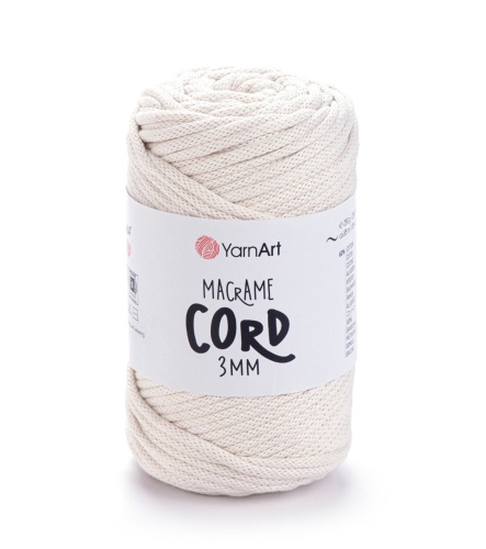 Macrame Cord 3mm 752 кремовый