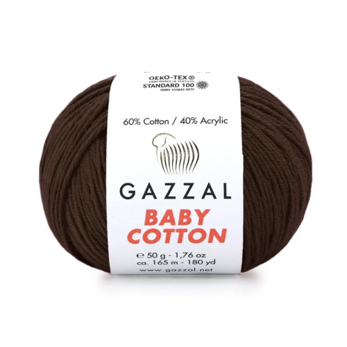 Baby cotton 3436 Темно коричневый