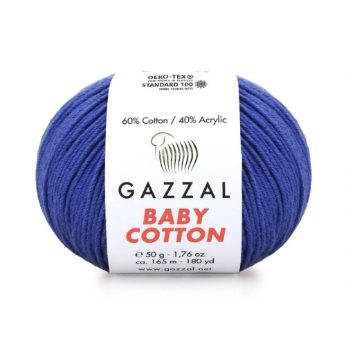Baby cotton 3421 Насыщенный синий