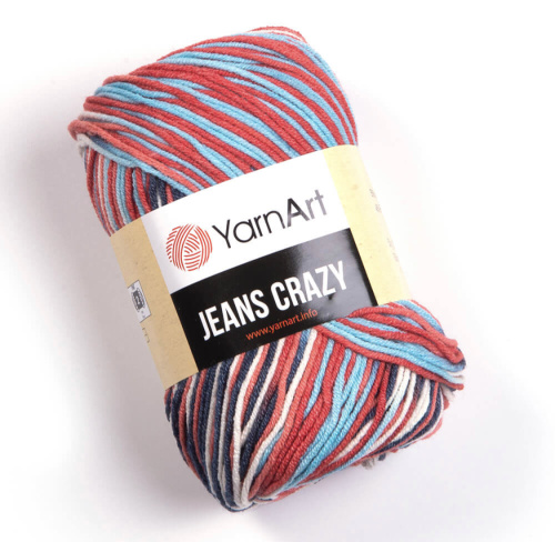Jeans Crazy 7208 Белый / синий / красный