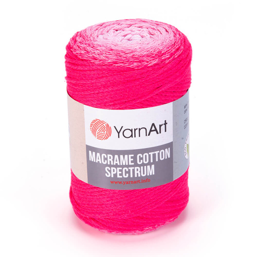 Macrame Cotton Spectrum 1311 Розовый-белый