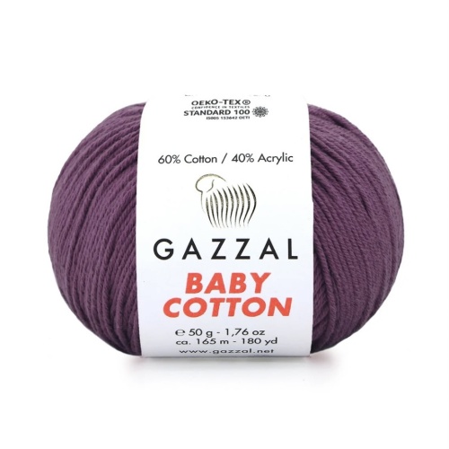 Baby cotton 3441 Тёмно фиолетовый