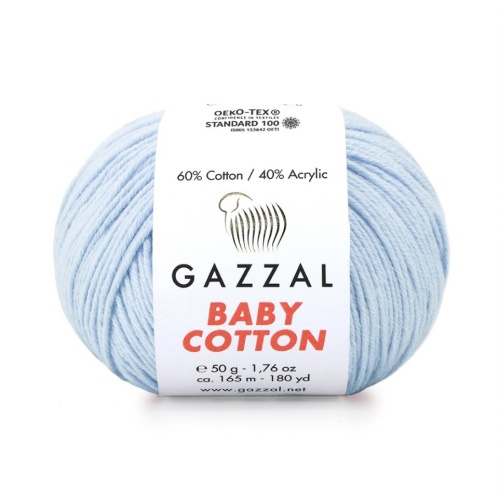 Baby cotton 3429 Нежно голубой
