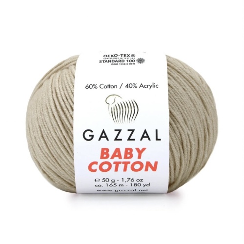Baby cotton 3446 Пыльный бежевый