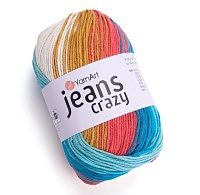Jeans Crazy 8221 бел/пес/корал/бир