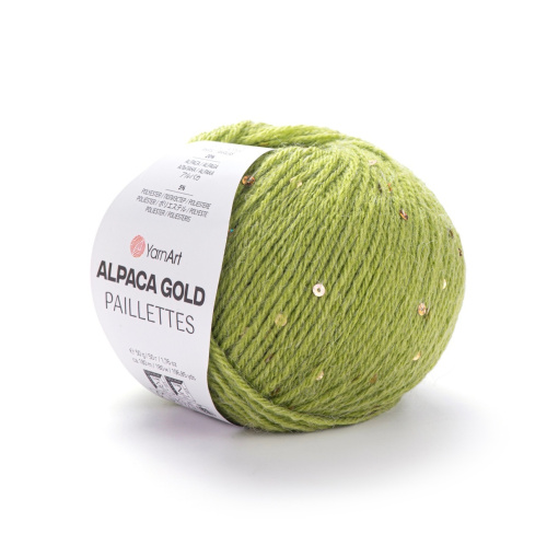 Alpaca Gold Paillettes 9310 зеленый