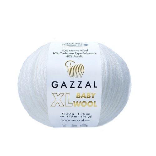 Baby Wool XL 801 Белый