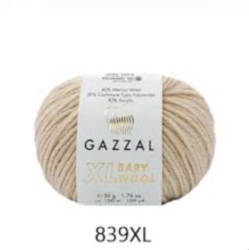 Baby Wool XL 839 Бежевый