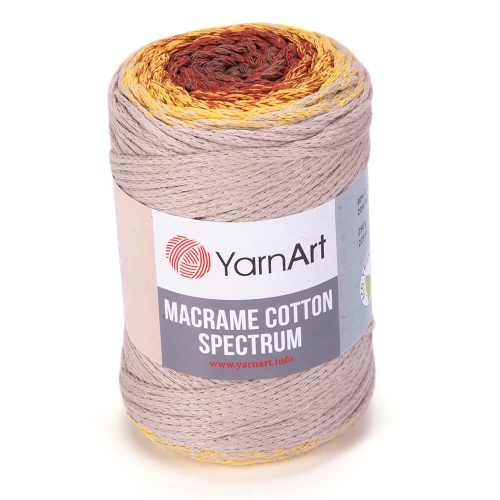 Macrame Cotton Spectrum 1325 Бежевый-терракотовый