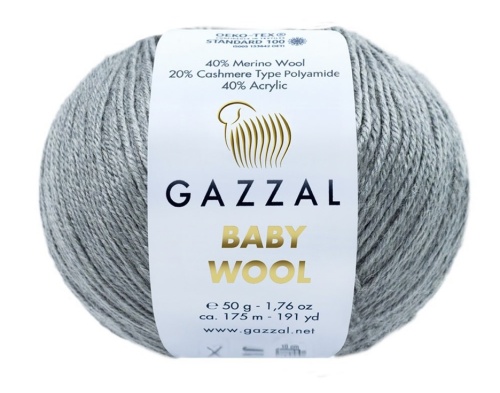Baby Wool 818 Темно серый