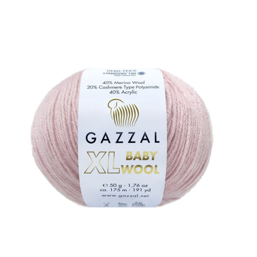 Baby Wool XL 836 Нежно розовый