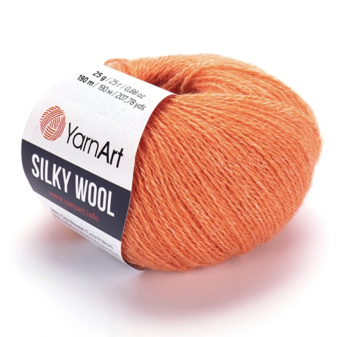 Silky wool 338 Оранжевый