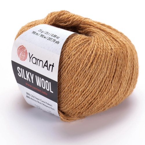 Silky wool 345 Светло-коричневый