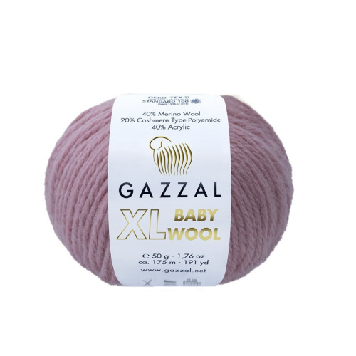 Baby Wool XL 845 Розовая пудра