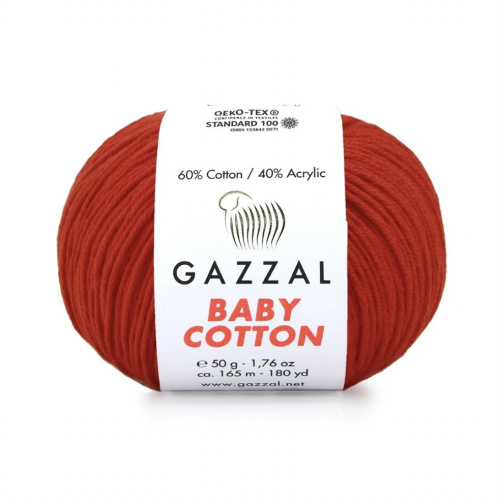 Baby cotton 3443 Красный мак