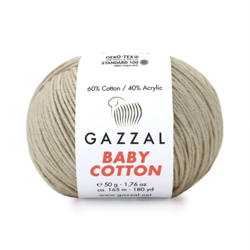Baby cotton 3446 Пыльный бежевый