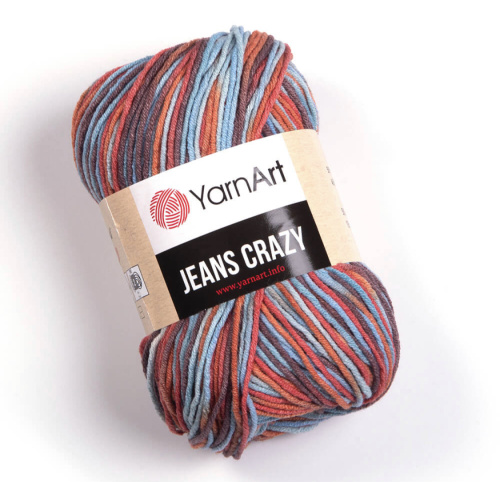 Jeans Crazy 8214 Красно-голубой принт
