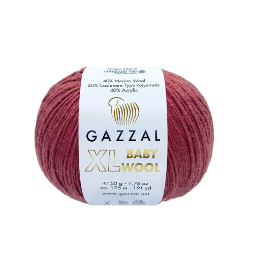 Baby Wool XL 816 Темно красный