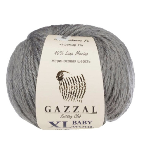 Baby Wool XL 818 Серый