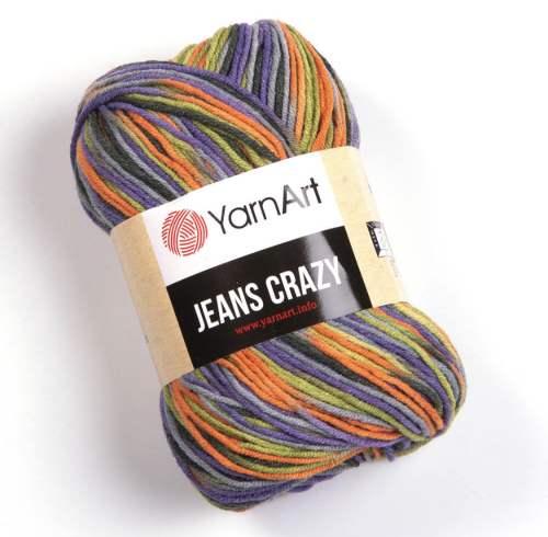 Jeans Crazy 8213 Зеленый / фиолетовый / оранжевый