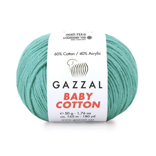 Baby cotton 3426 Бирюза 