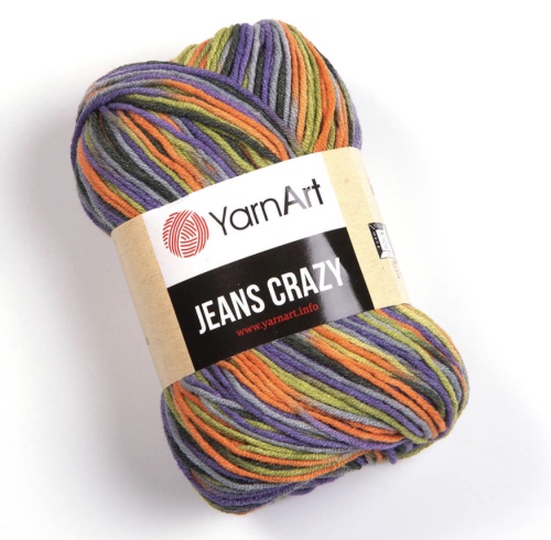 Jeans Crazy 8213 Зеленый / фиолетовый / оранжевый
